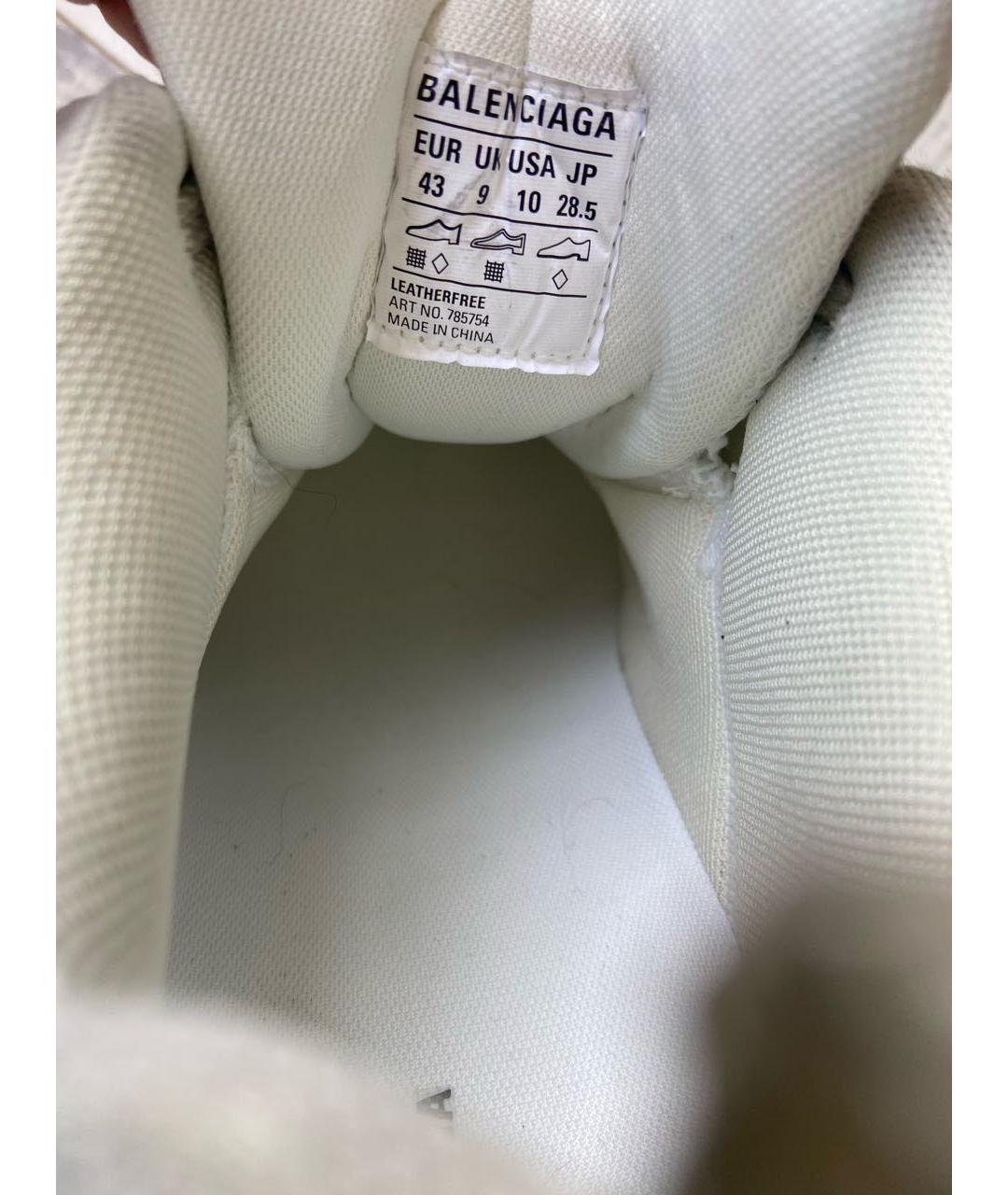 BALENCIAGA Серые синтетические низкие кроссовки / кеды, фото 5