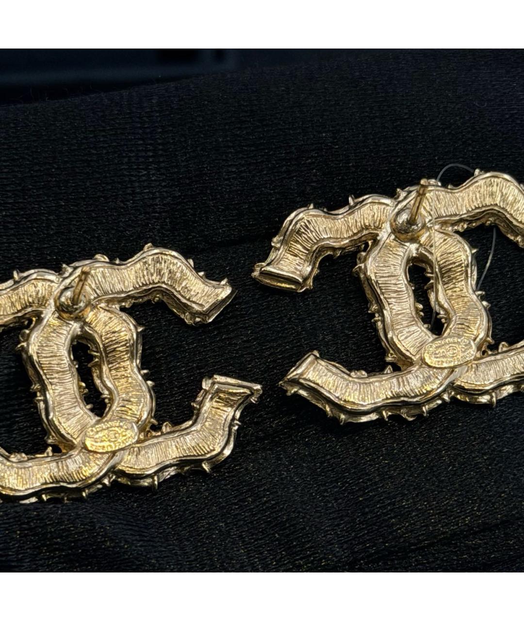 CHANEL Золотые серьги, фото 3