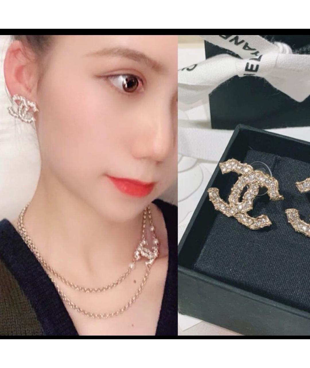 CHANEL Золотые серьги, фото 5
