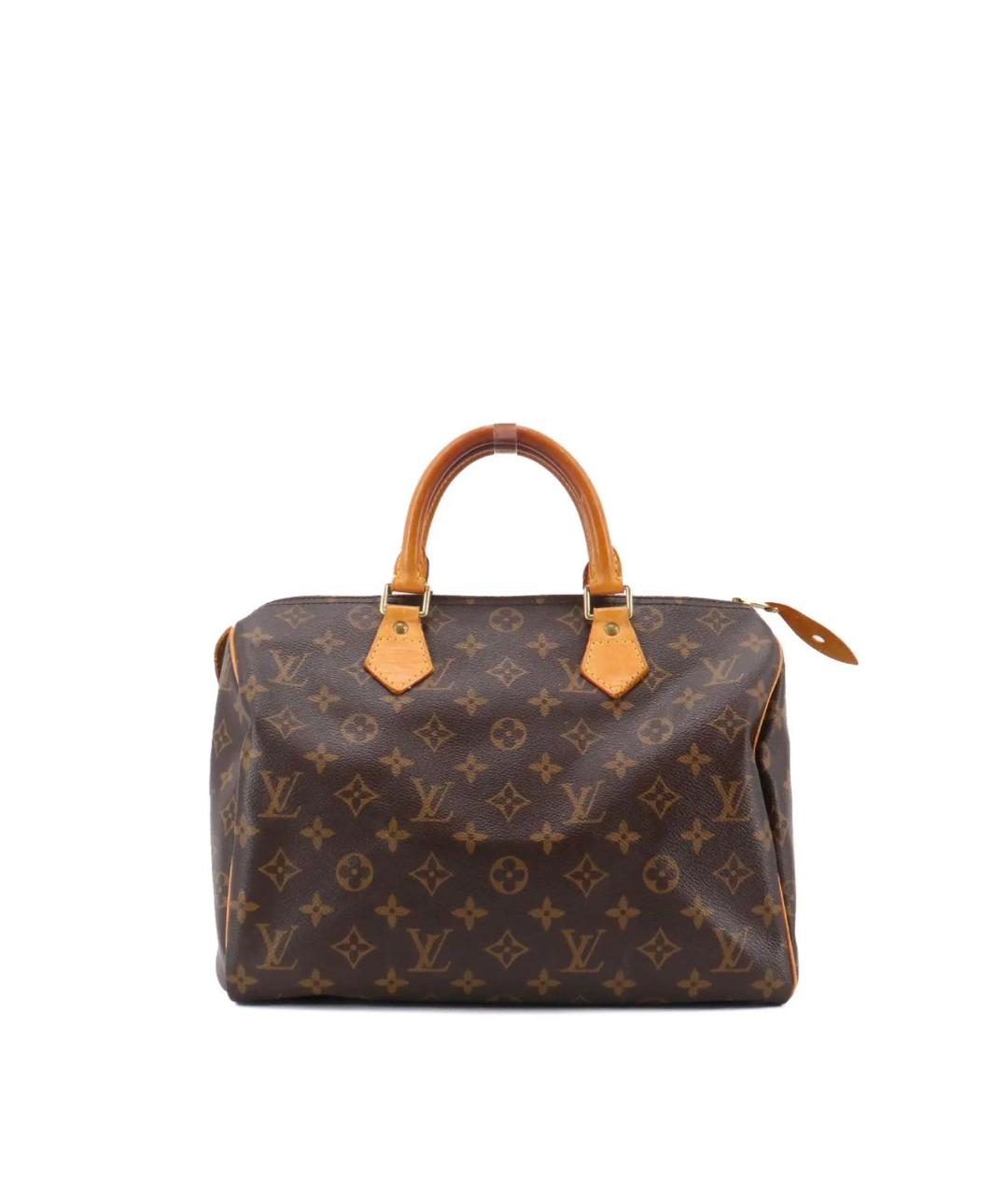 LOUIS VUITTON Коричневая сумка с короткими ручками из канвы, фото 9
