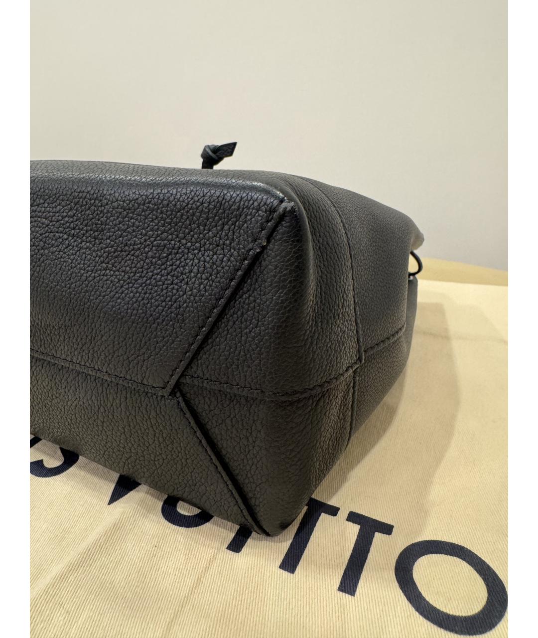LOUIS VUITTON Черный кожаный рюкзак, фото 4