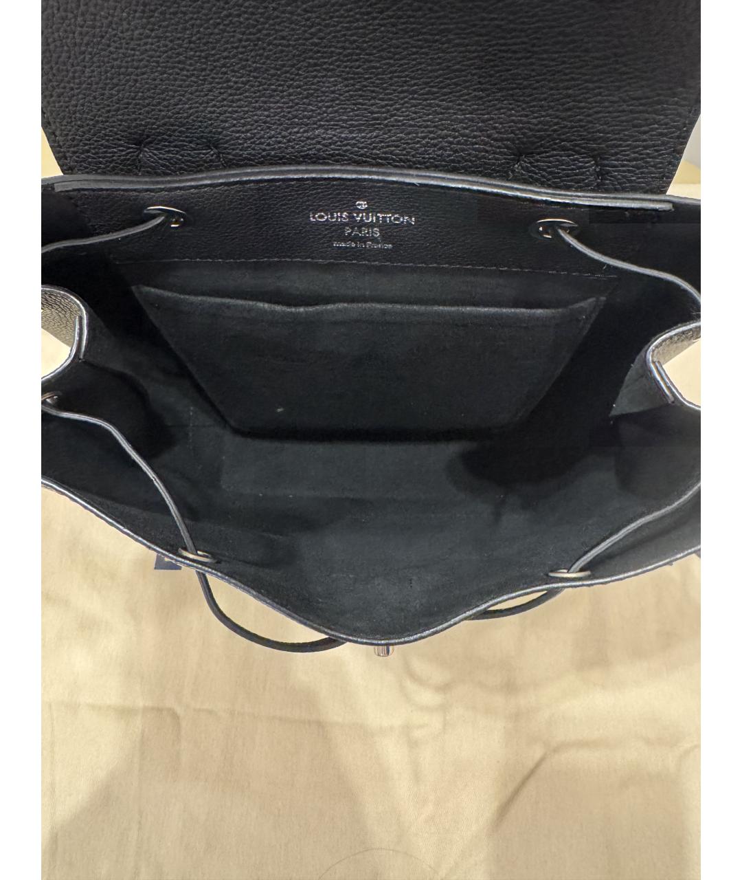 LOUIS VUITTON Черный кожаный рюкзак, фото 3