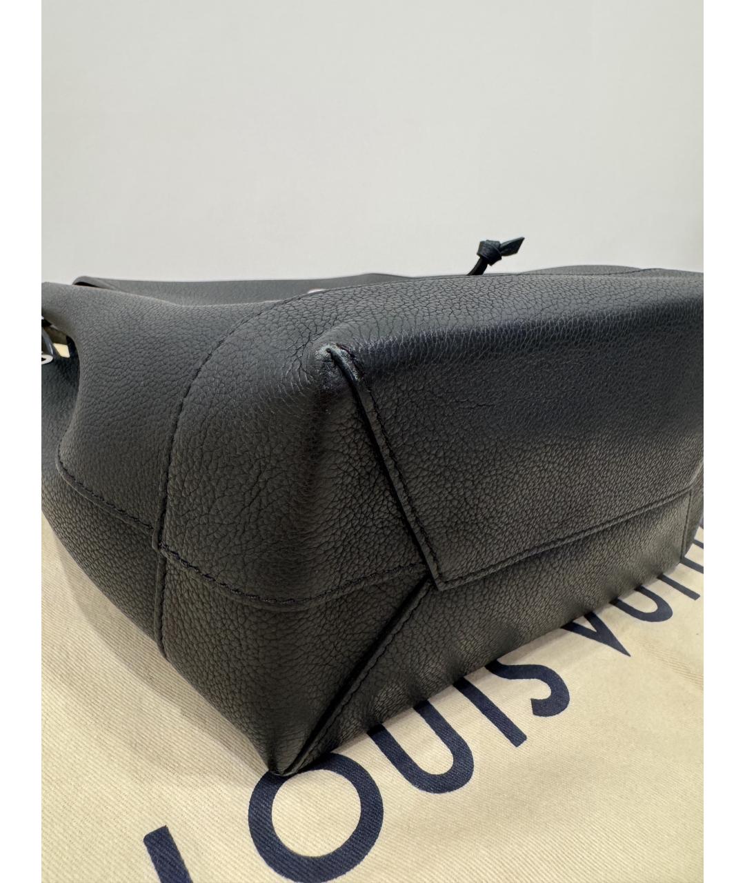 LOUIS VUITTON Черный кожаный рюкзак, фото 5