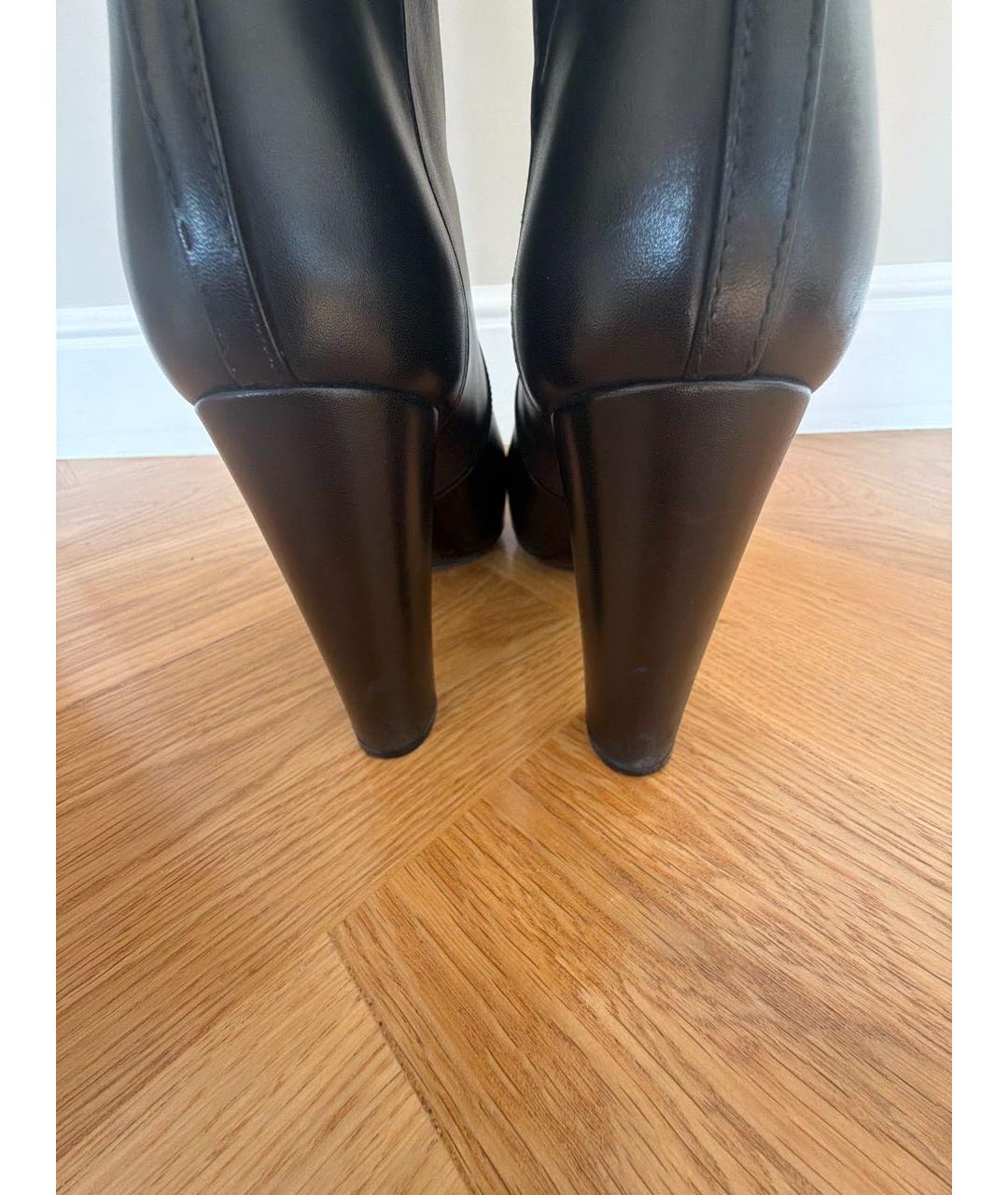 BALENCIAGA Черные кожаные сапоги, фото 4