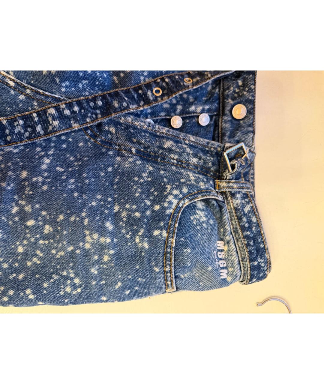 MSGM Синие хлопковые прямые джинсы, фото 4