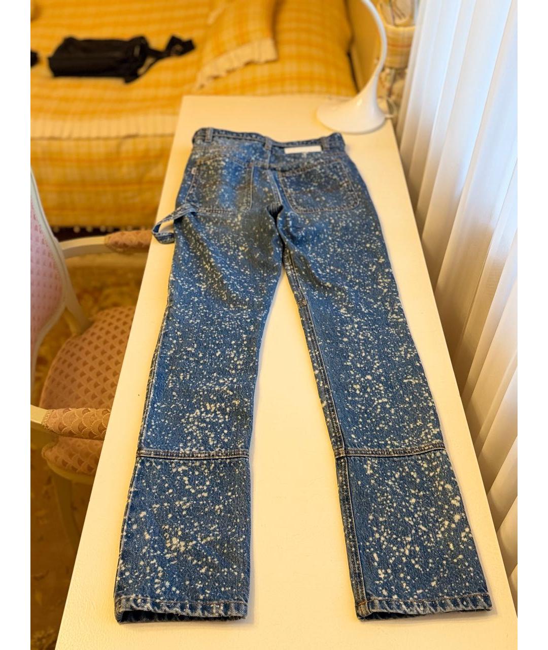 MSGM Синие хлопковые прямые джинсы, фото 2