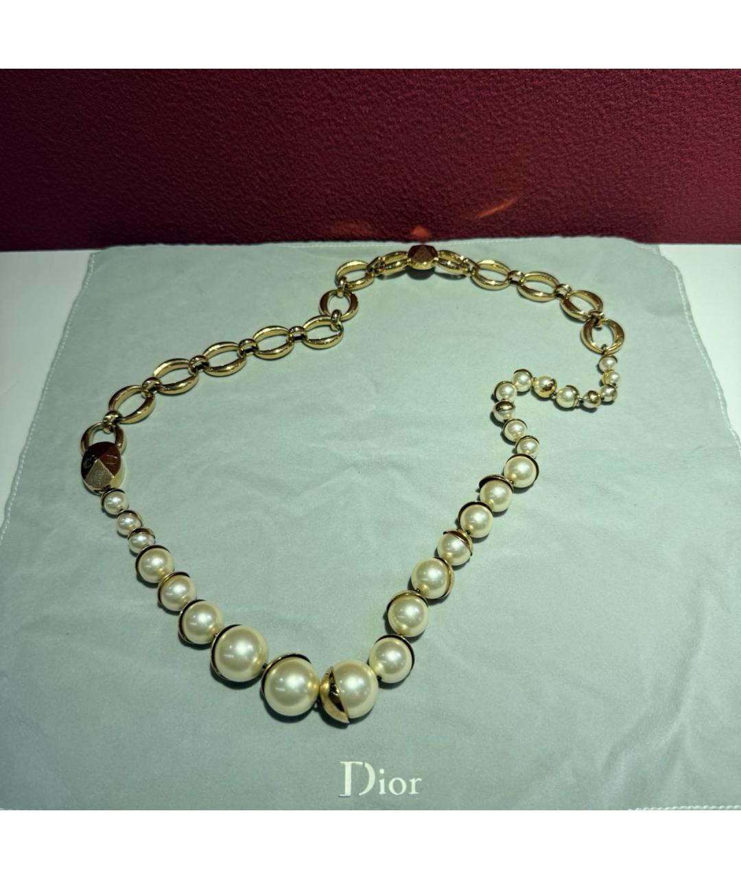 CHRISTIAN DIOR Золотое колье, фото 5