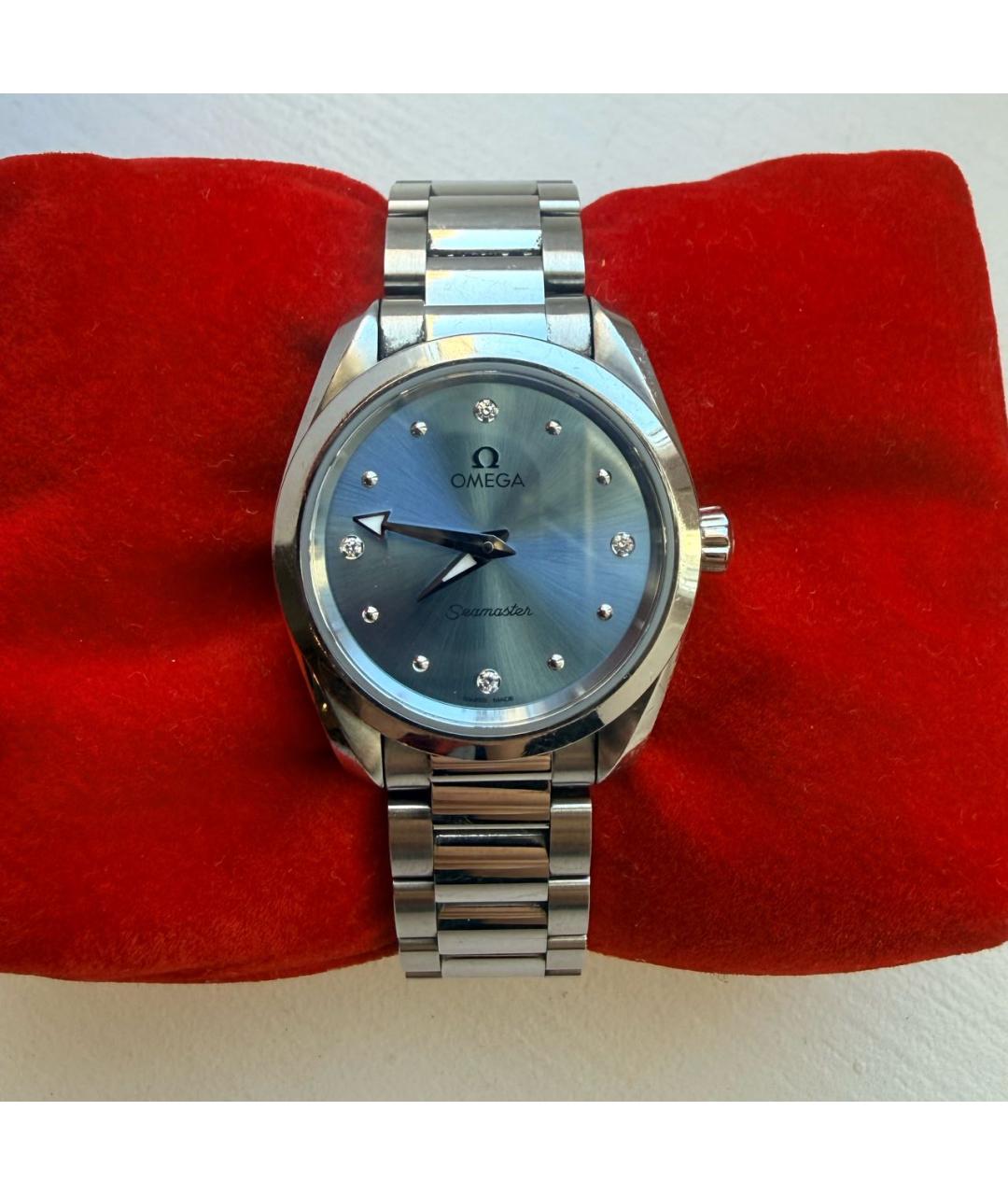 OMEGA Серебряные часы, фото 5