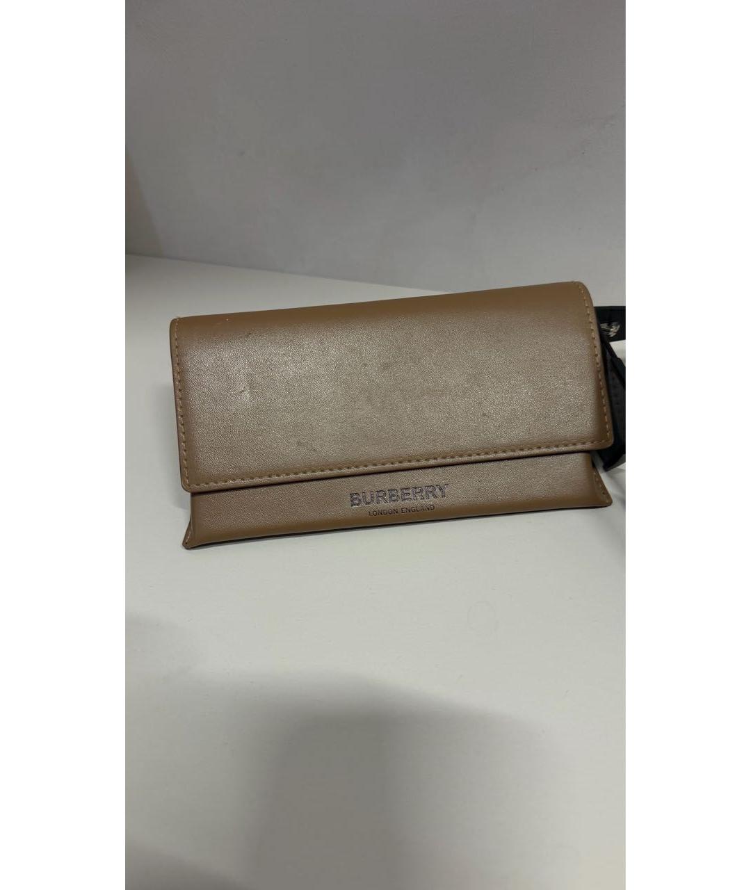 BURBERRY Черные пластиковые солнцезащитные очки, фото 4