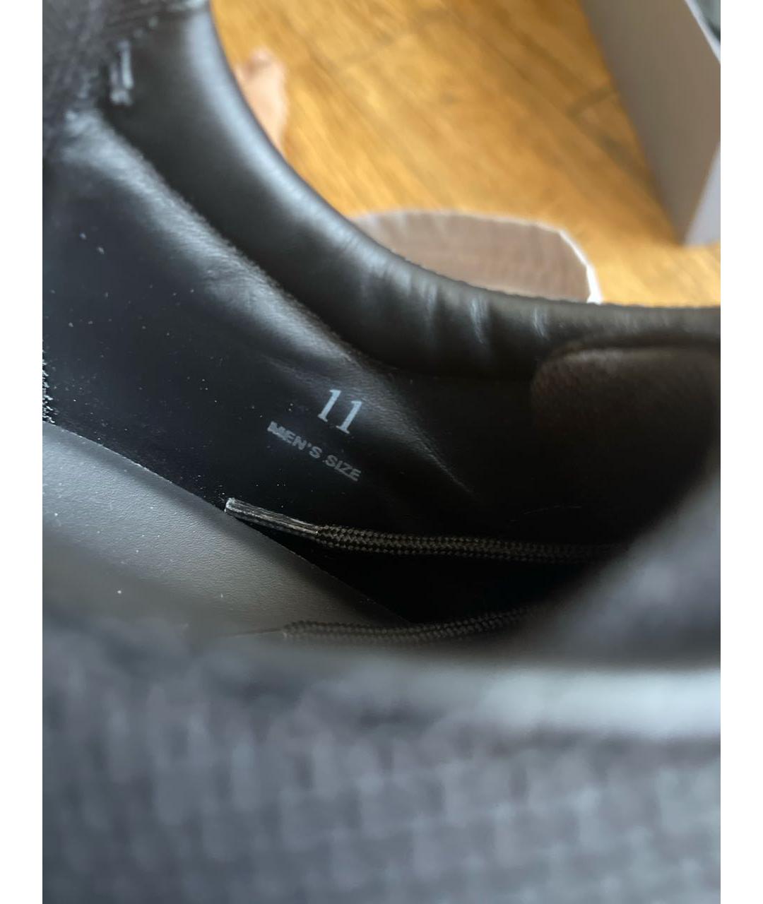 HOGAN Черные кожаные низкие кроссовки / кеды, фото 5