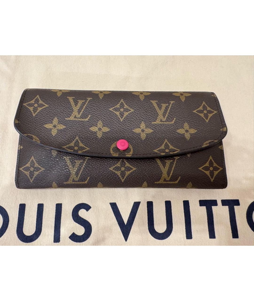 LOUIS VUITTON Коричневый кошелек, фото 2