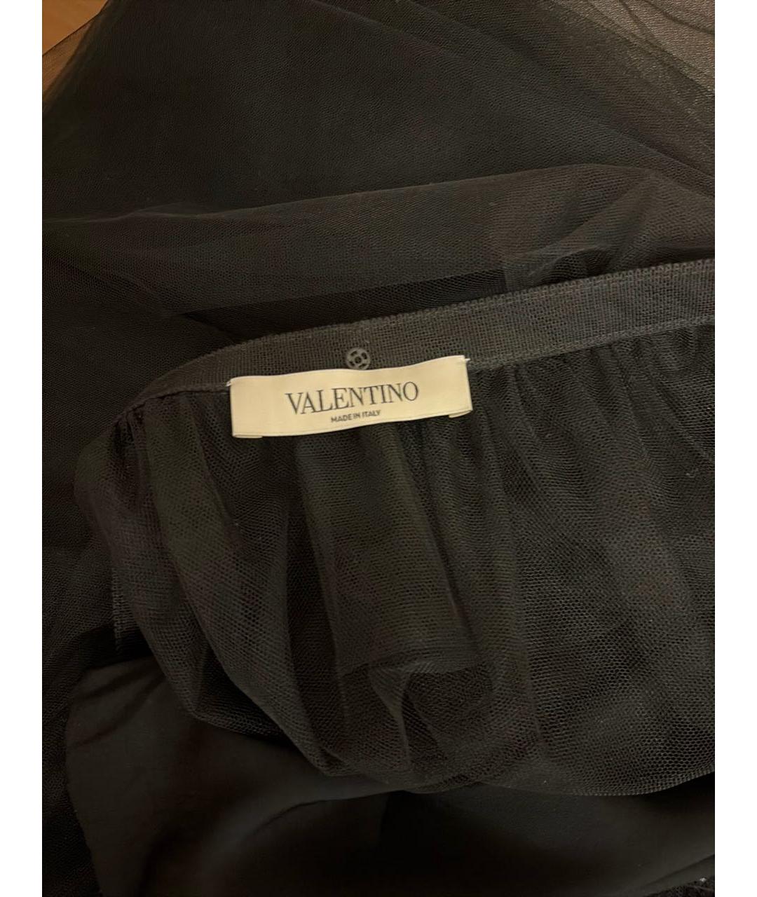 VALENTINO Черная юбка миди, фото 4