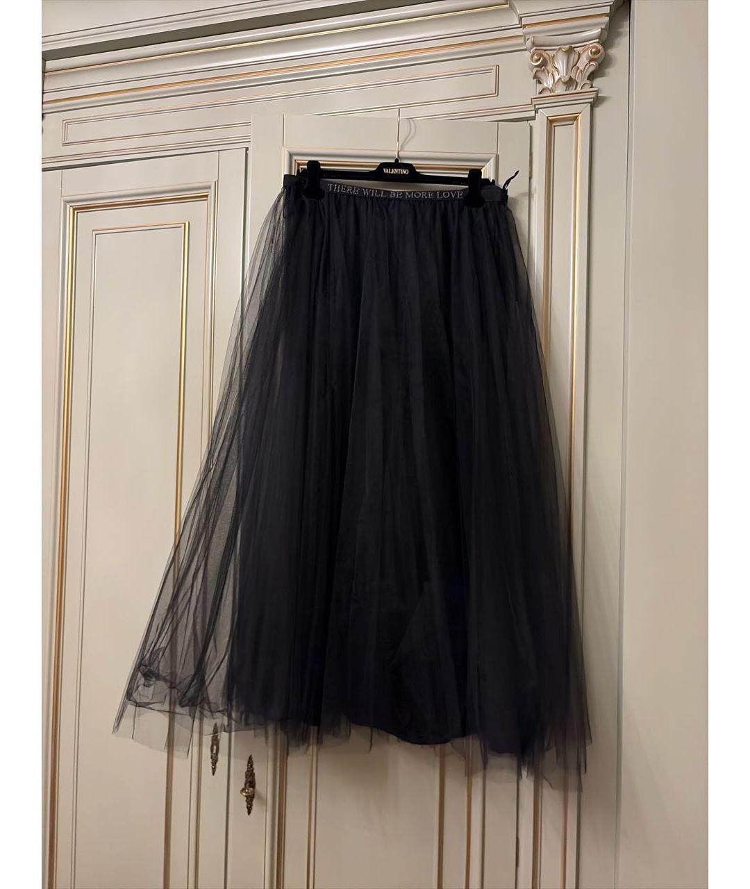 VALENTINO Черная юбка миди, фото 5
