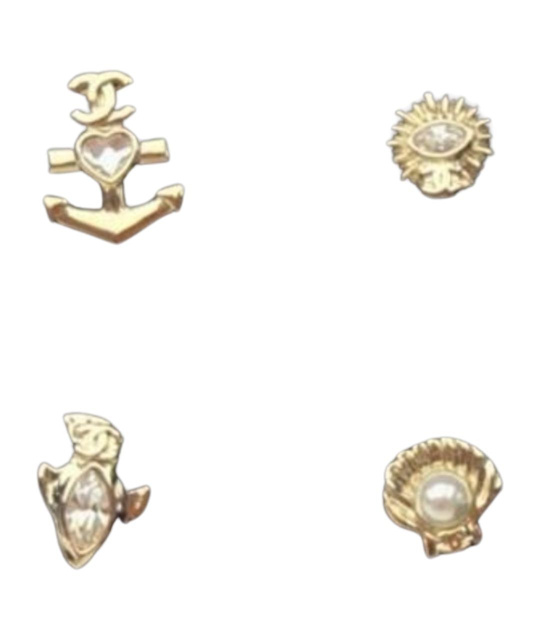 CHANEL Золотые серьги, фото 1