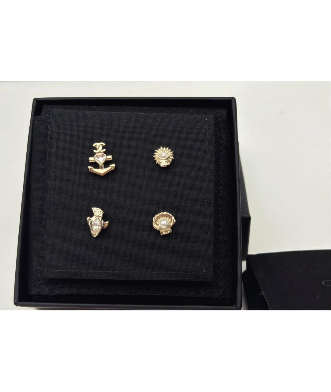 CHANEL Золотые серьги, фото 6