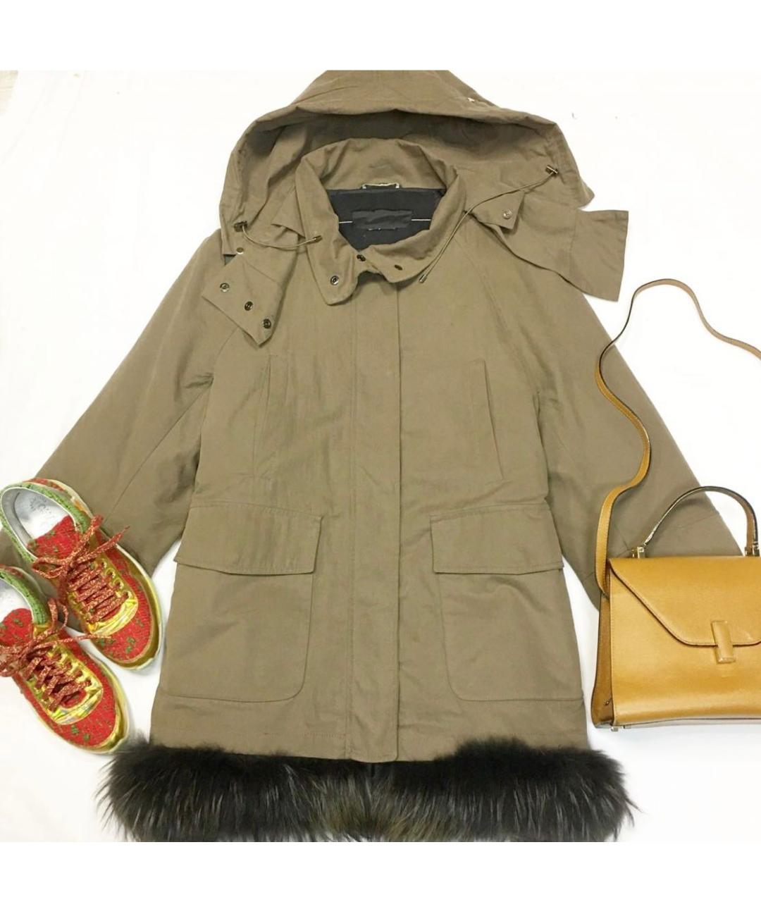 WEEKEND MAX MARA Хаки хлопковая парка, фото 6