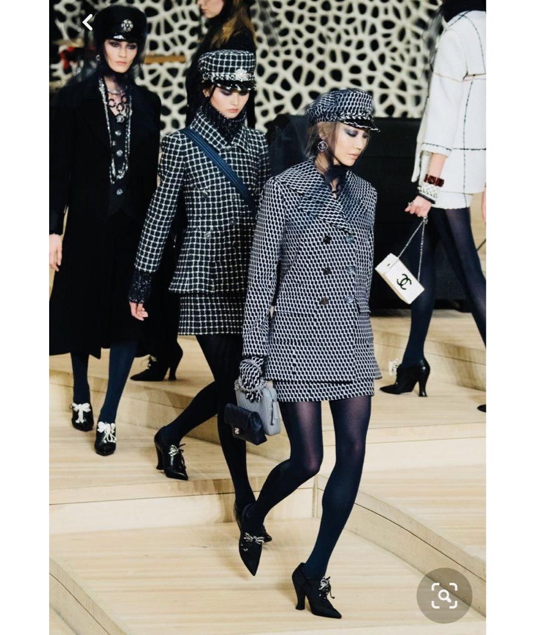 CHANEL Черные текстильные туфли, фото 8