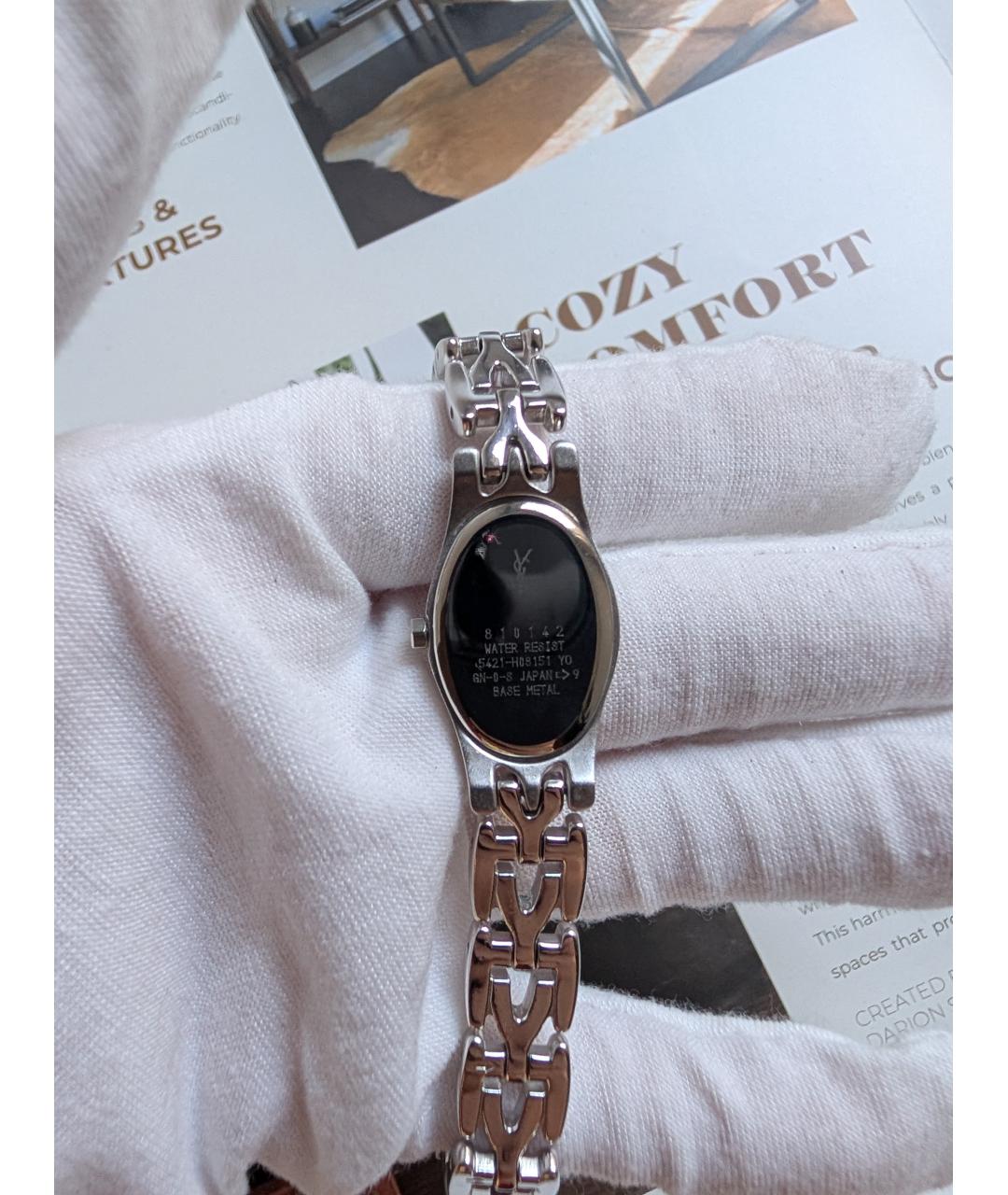 SAINT LAURENT Серебряные часы, фото 5