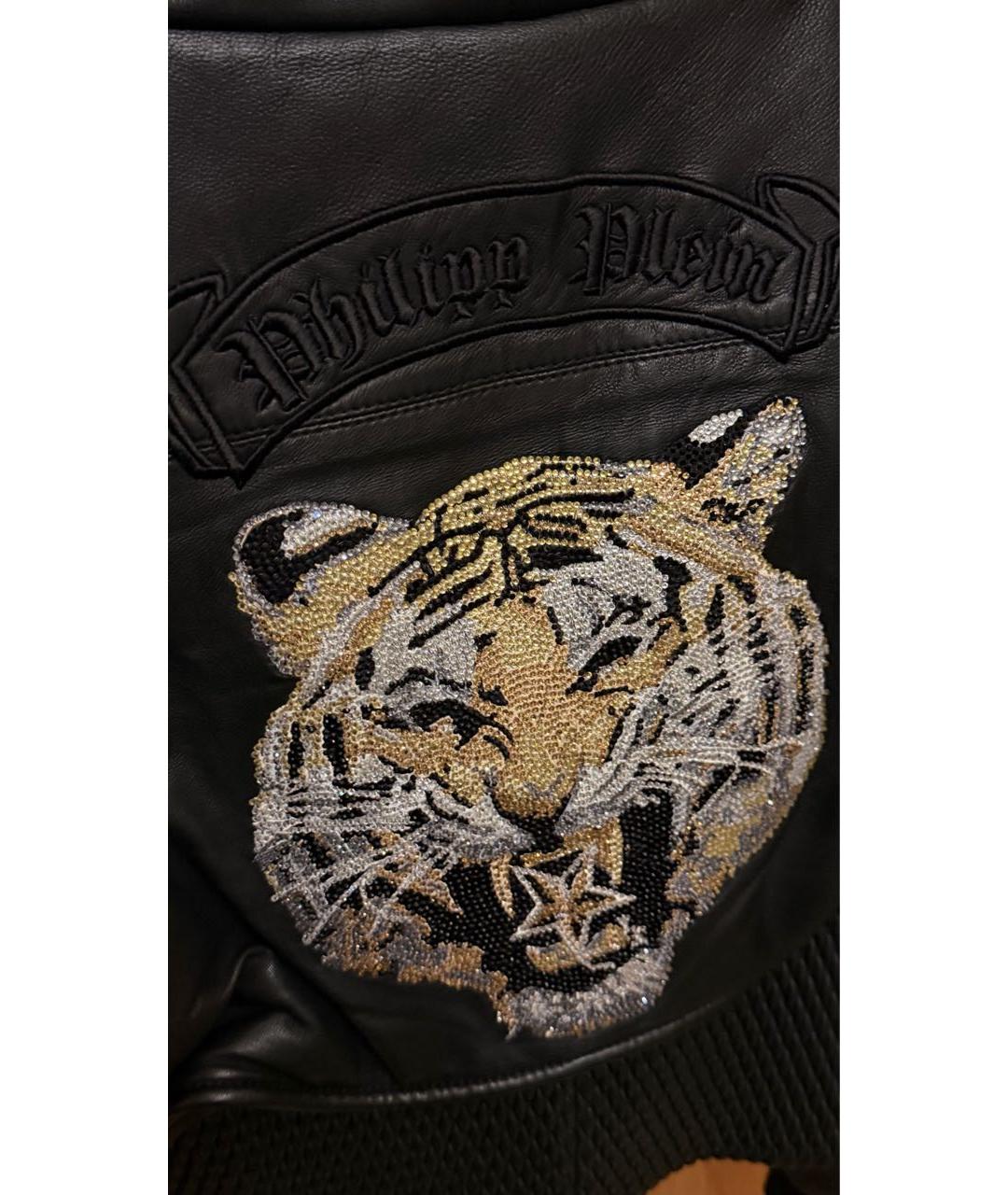 PHILIPP PLEIN Черная кожаная куртка, фото 7