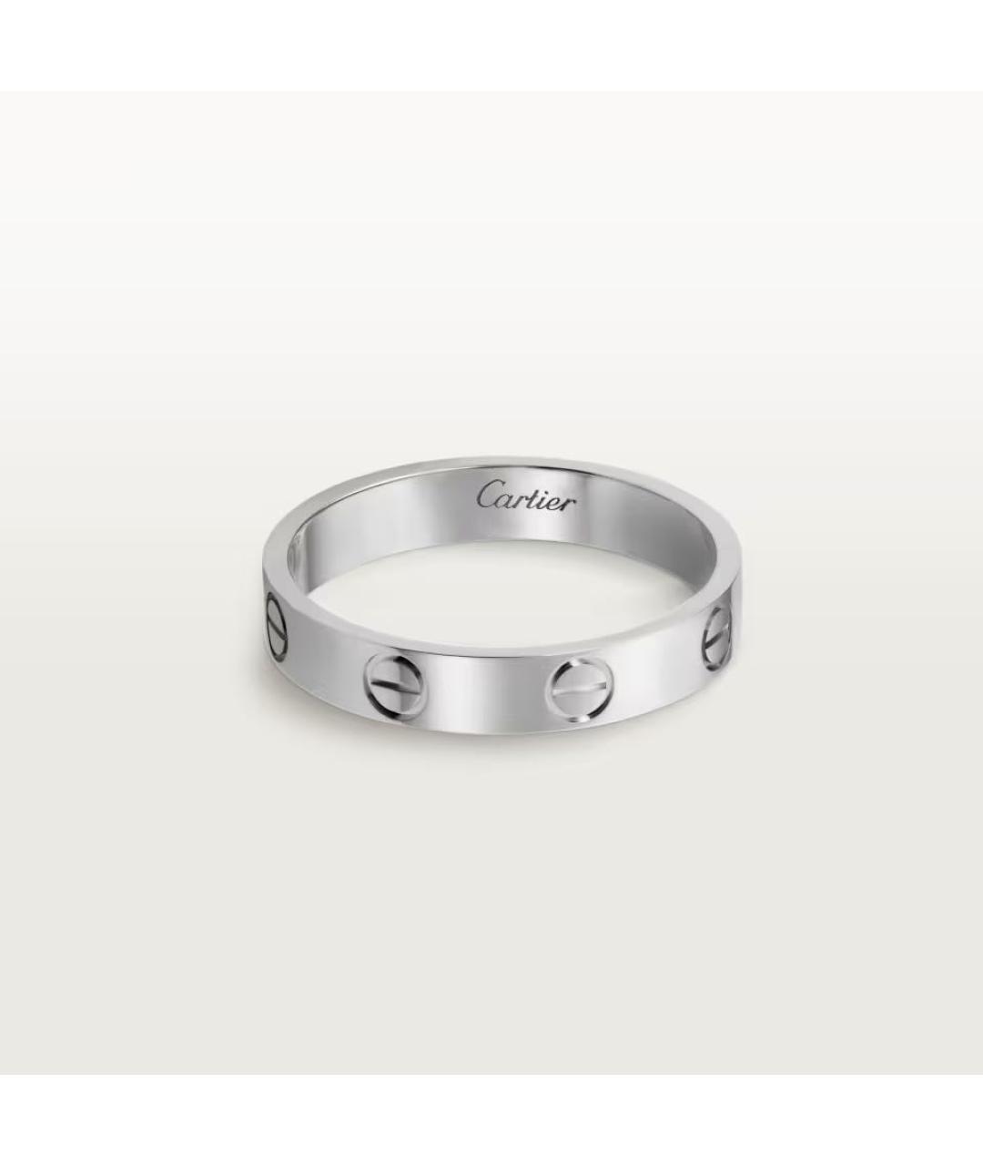 CARTIER Серебряное платиновое кольцо, фото 6