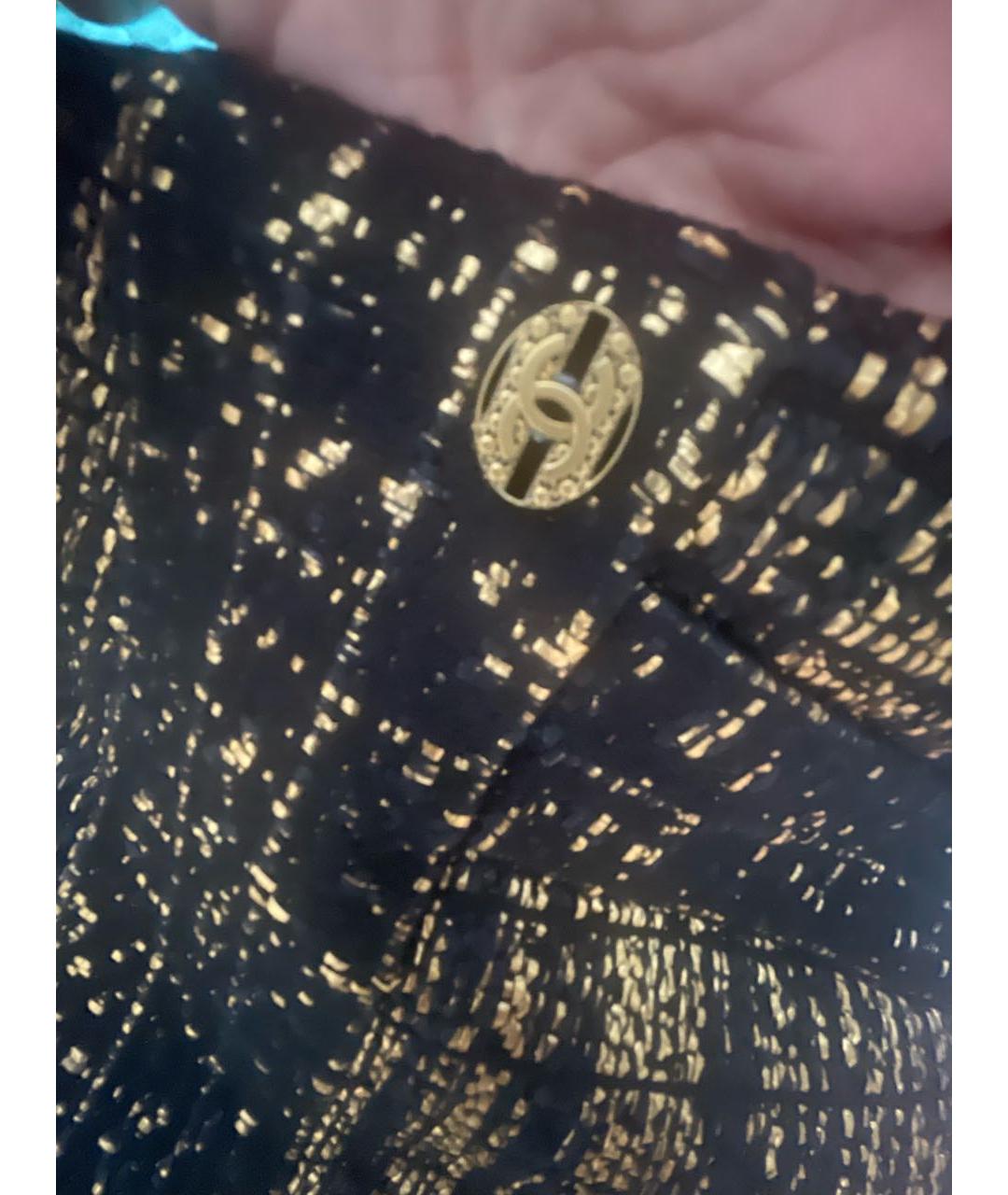 CHANEL Черное твидовое коктейльное платье, фото 5