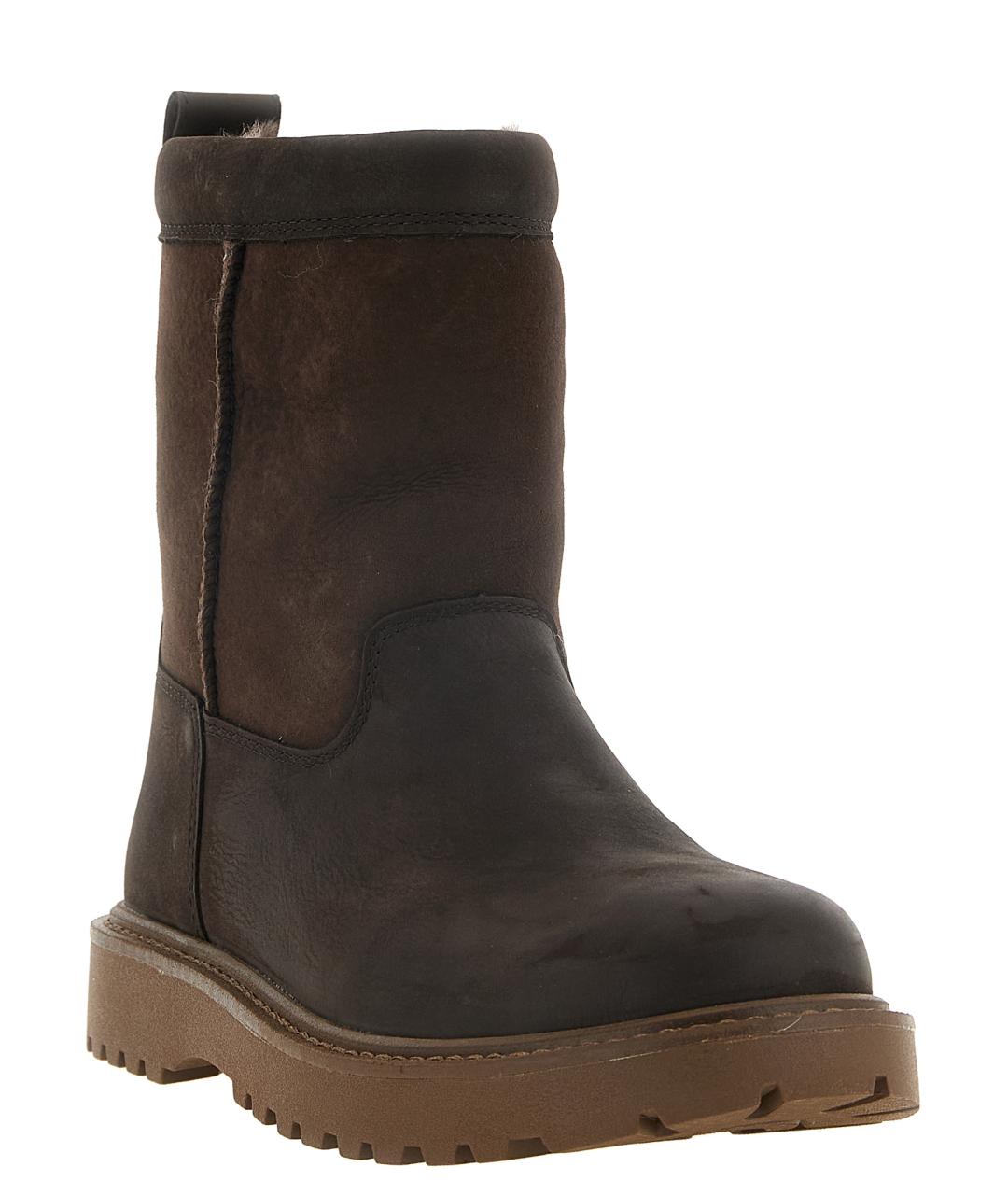UGG Коричневые кожаные высокие ботинки, фото 2