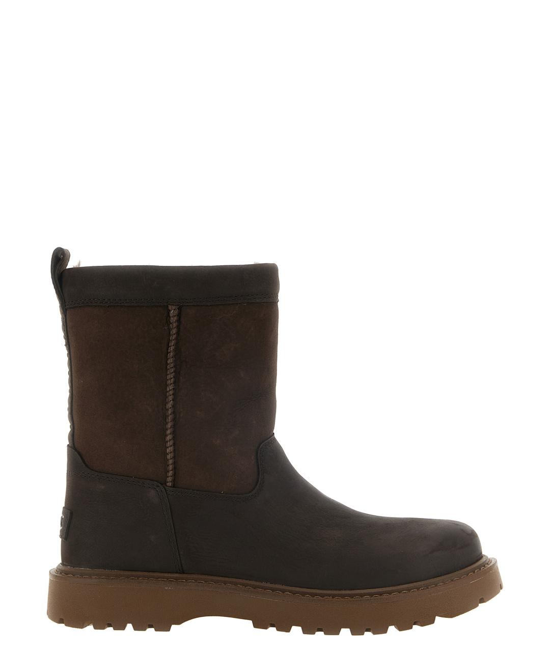 UGG Коричневые кожаные высокие ботинки, фото 1