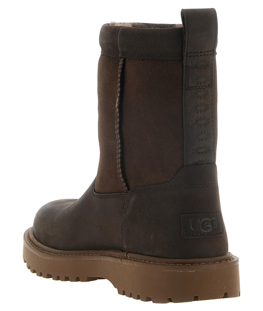 UGG Коричневые кожаные высокие ботинки, фото 3