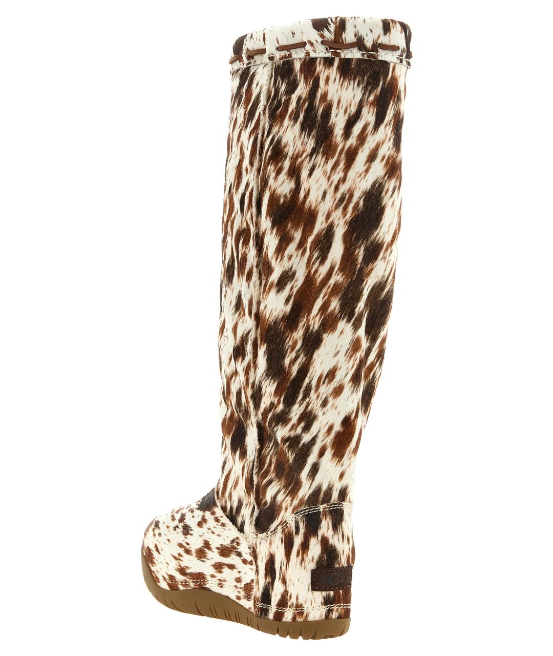 UGG Коричневые кожаные сапоги, фото 3
