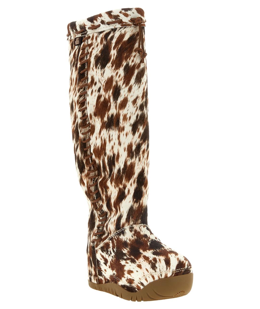UGG Коричневые кожаные сапоги, фото 2