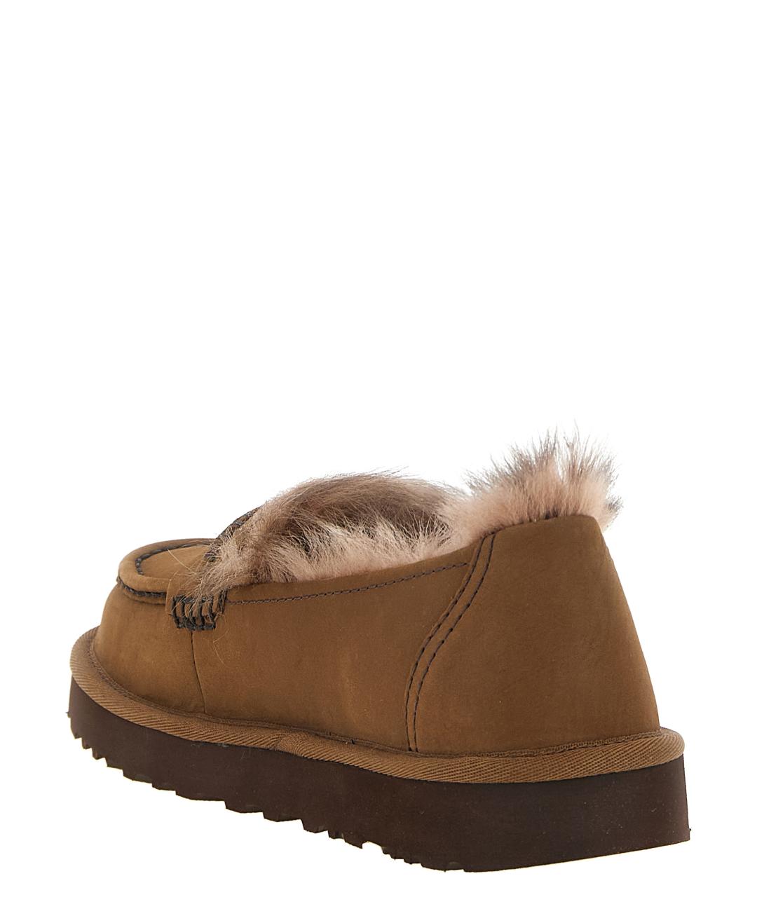 UGG Коричневые кожаные лоферы, фото 3