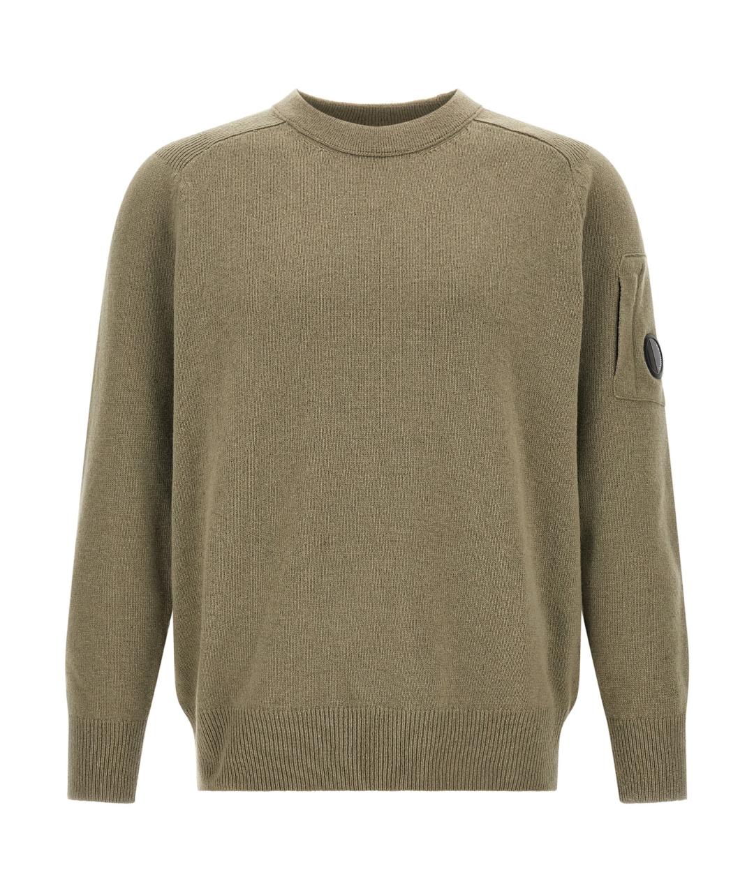 CP COMPANY Зеленый шерстяной джемпер / свитер, фото 1