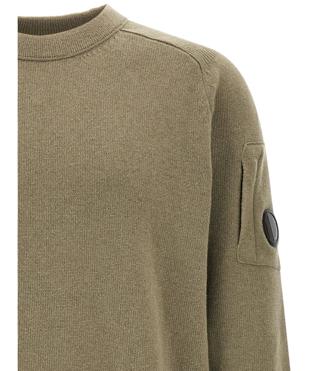 CP COMPANY Зеленый шерстяной джемпер / свитер, фото 3