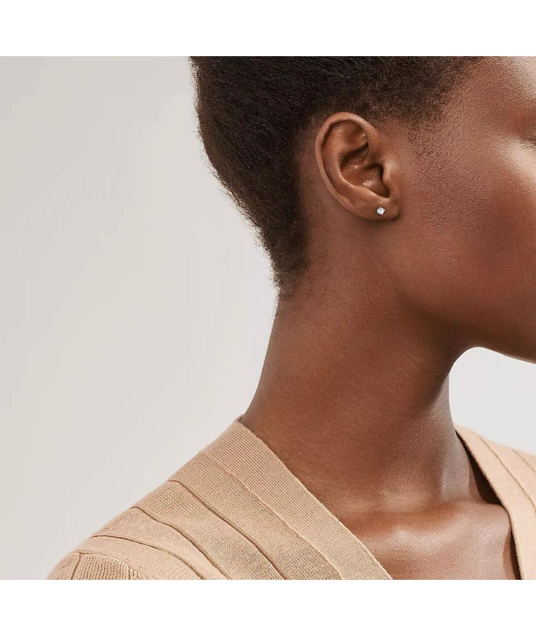 TIFFANY&CO Серебряные платиновые серьги, фото 4