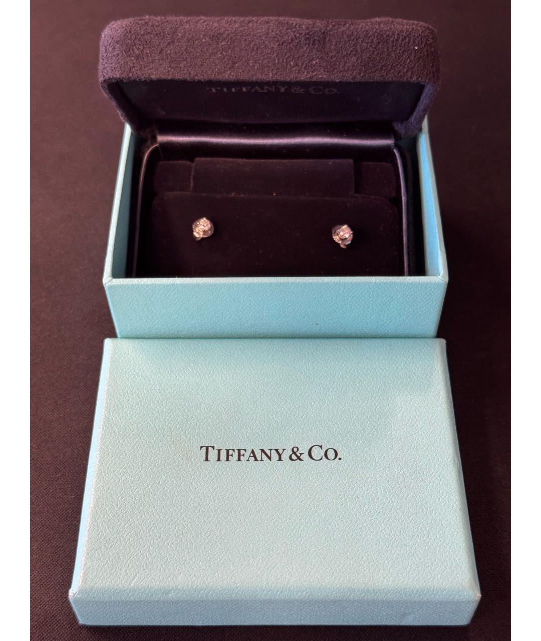 TIFFANY&CO Серебряные платиновые серьги, фото 5