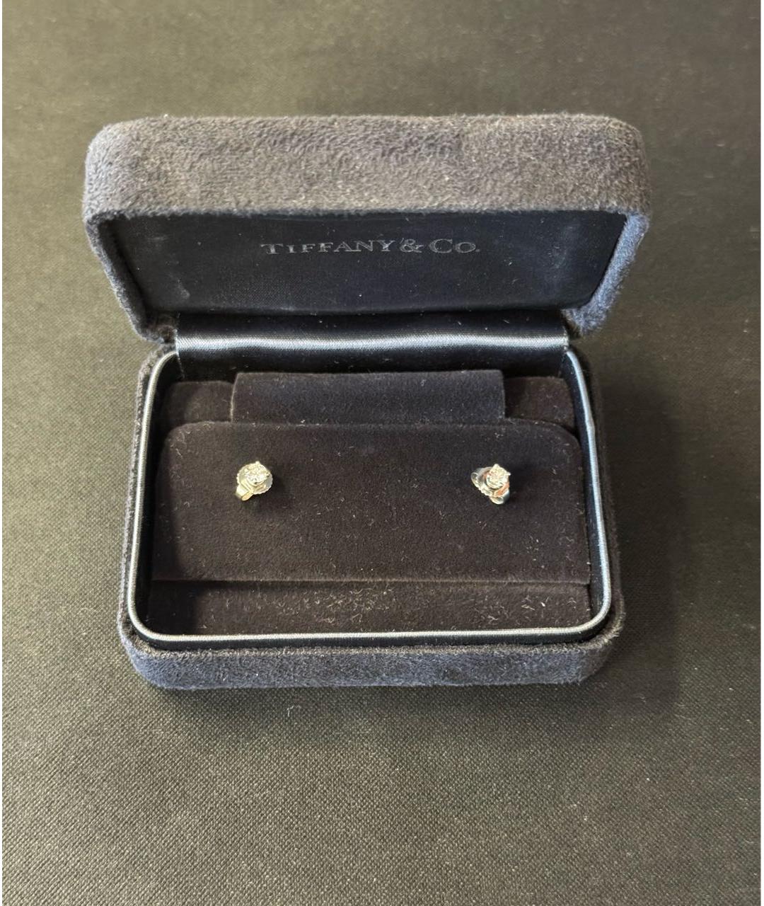 TIFFANY&CO Серебряные платиновые серьги, фото 3