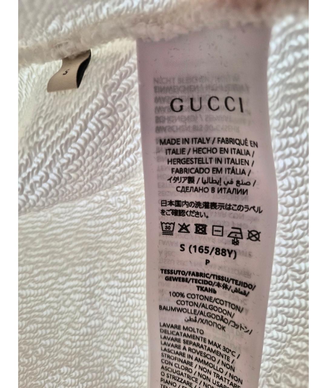 GUCCI Белый хлопковый джемпер / свитер, фото 4