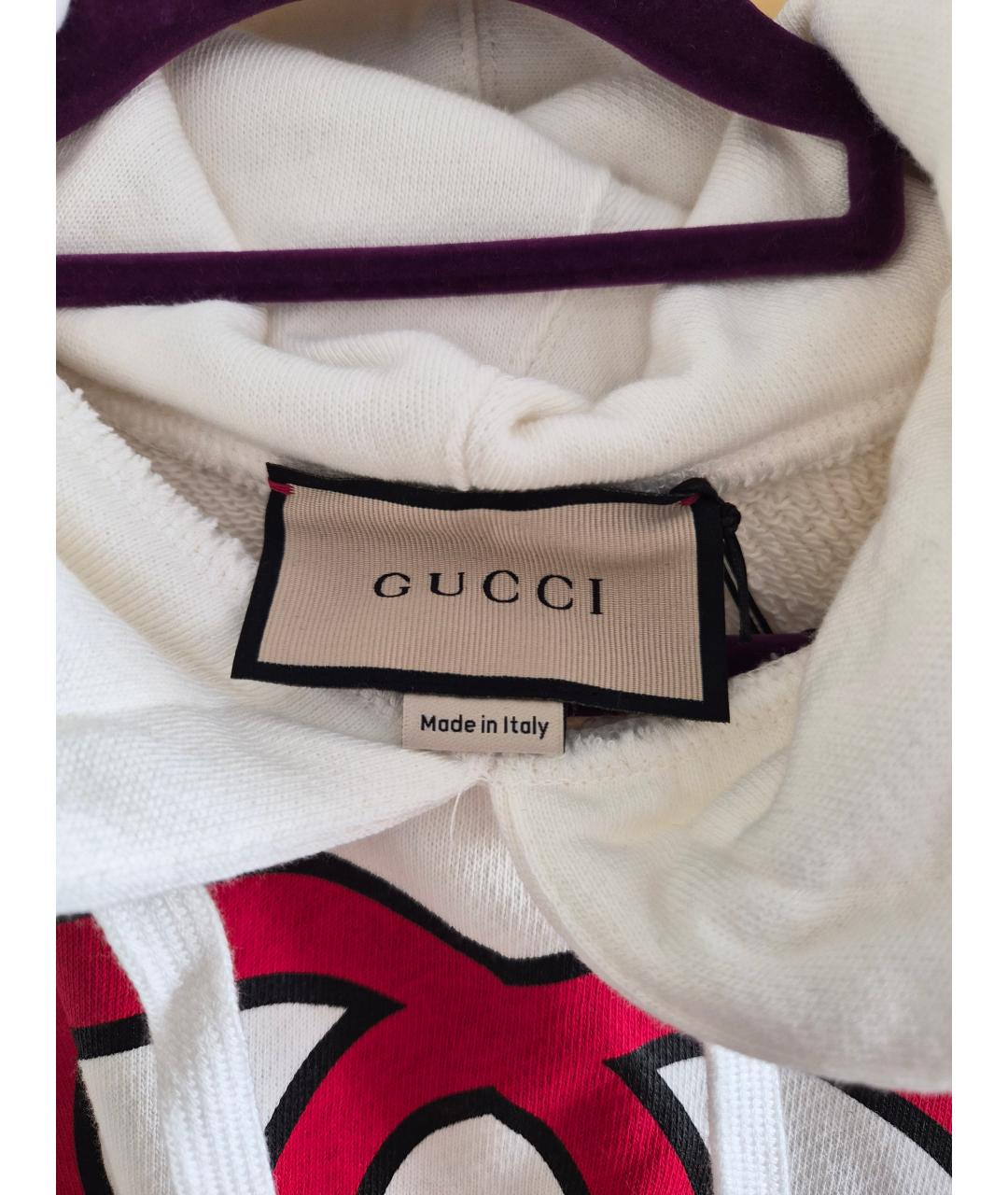 GUCCI Белый хлопковый джемпер / свитер, фото 3