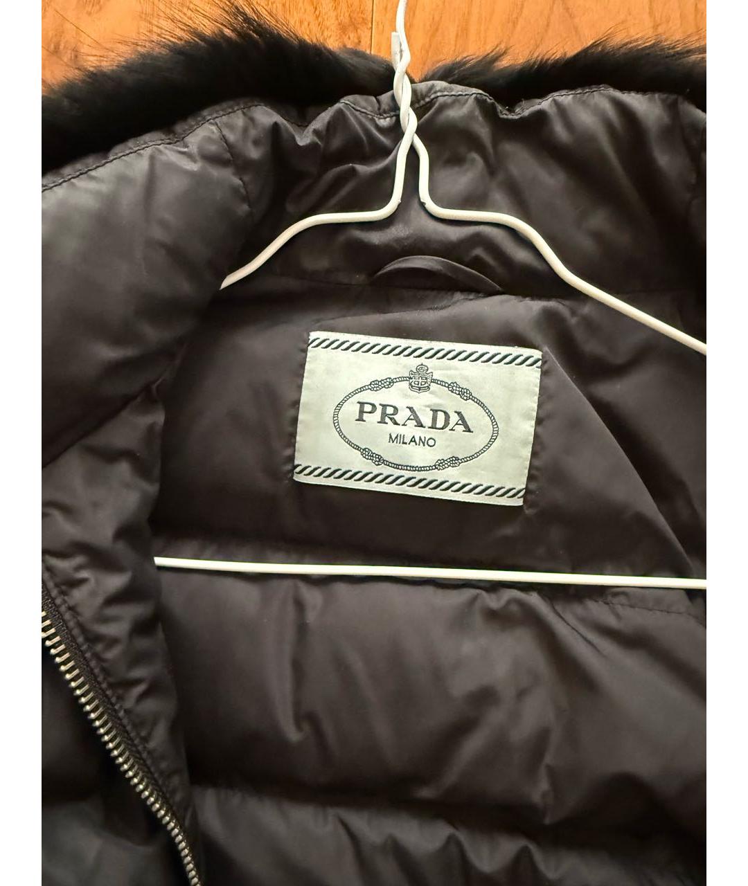 PRADA Черная нейлоновая куртка, фото 3