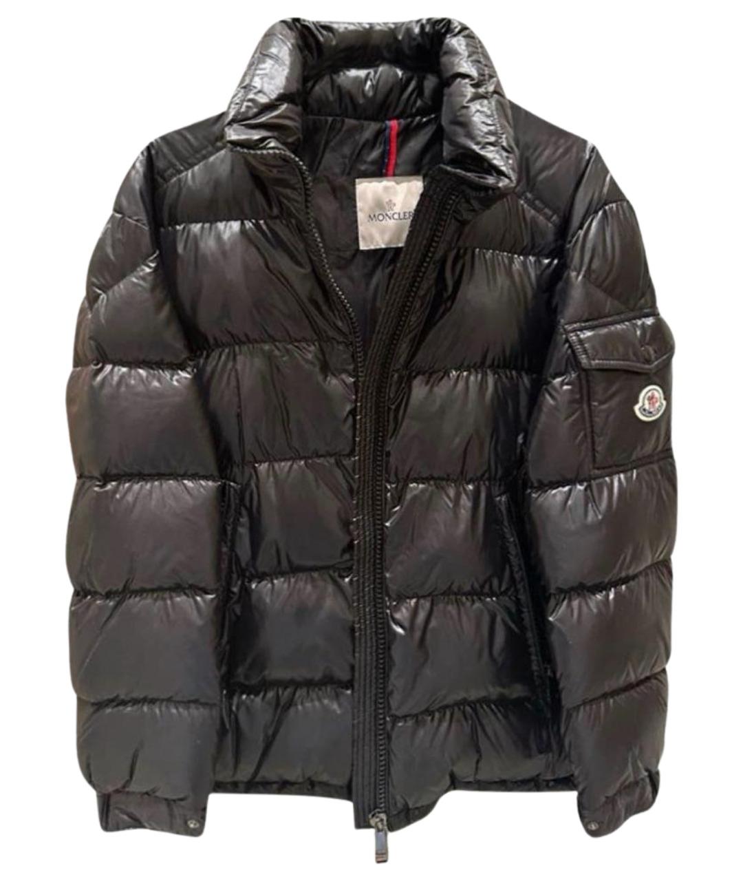 MONCLER Черный пуховик, фото 1