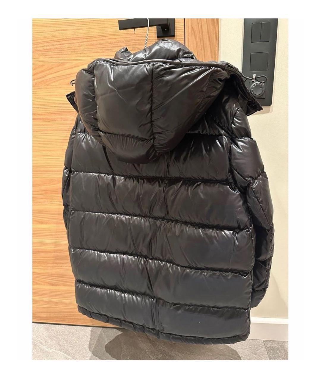 MONCLER Черный пуховик, фото 2