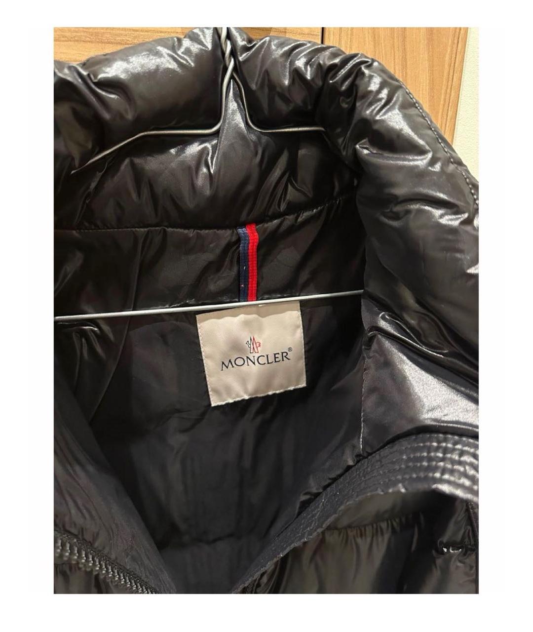 MONCLER Черный пуховик, фото 3