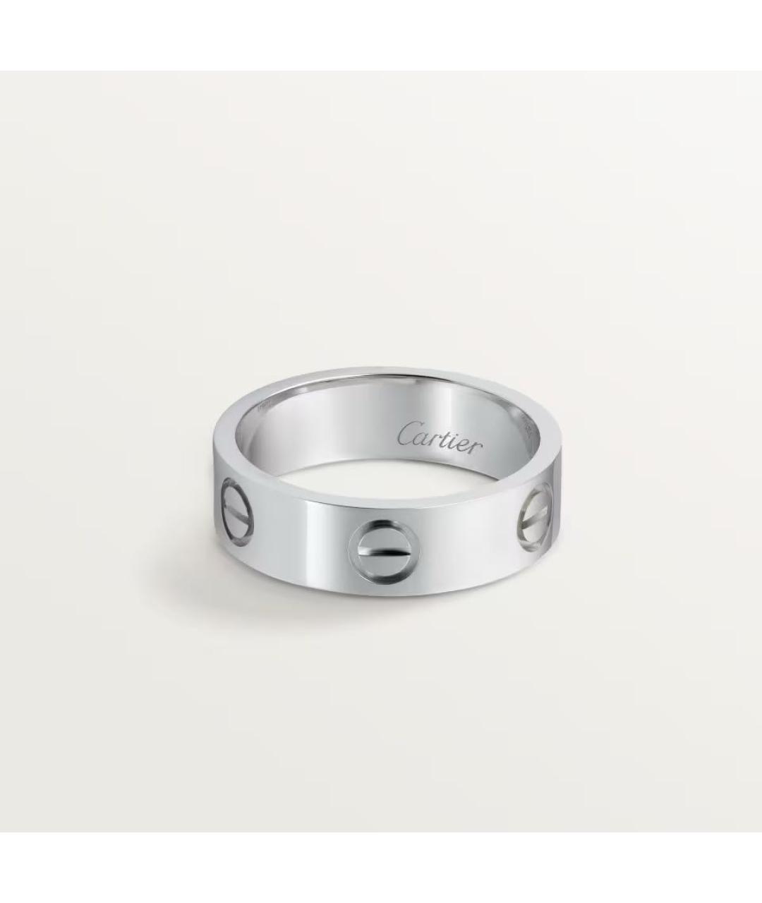 CARTIER Серебряное платиновое кольцо, фото 6