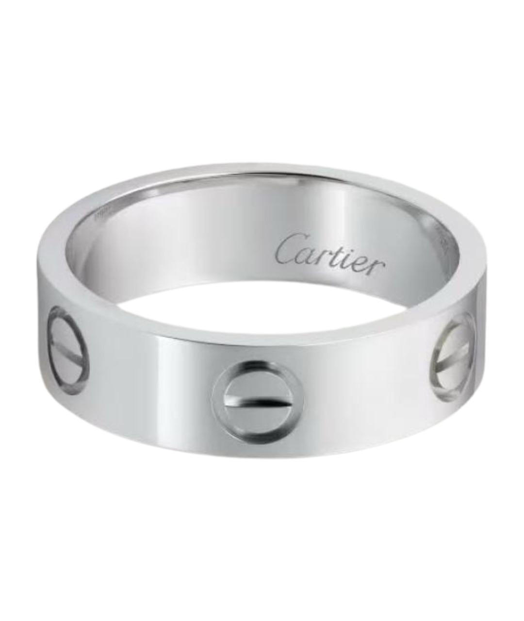 CARTIER Серебряное платиновое кольцо, фото 1