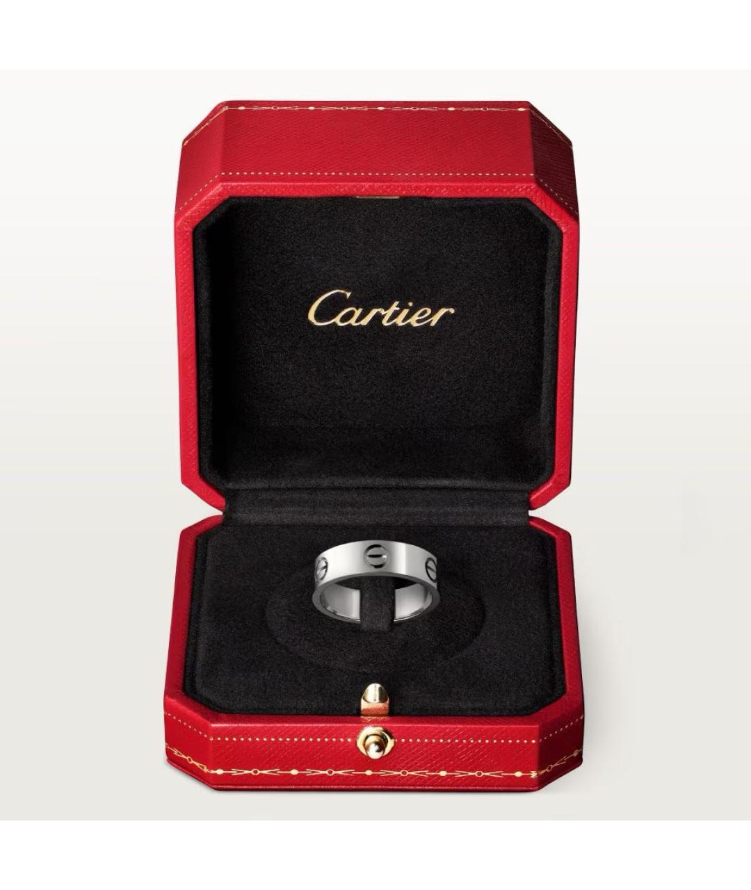 CARTIER Серебряное платиновое кольцо, фото 5