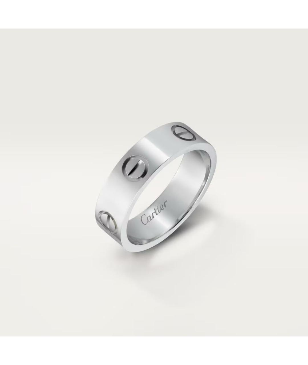 CARTIER Серебряное платиновое кольцо, фото 2
