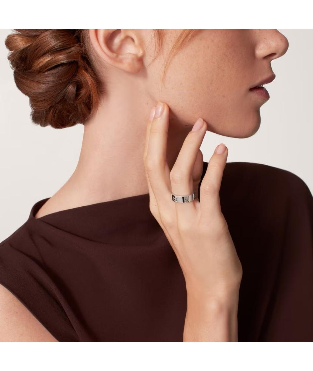 CARTIER Серебряное платиновое кольцо, фото 4