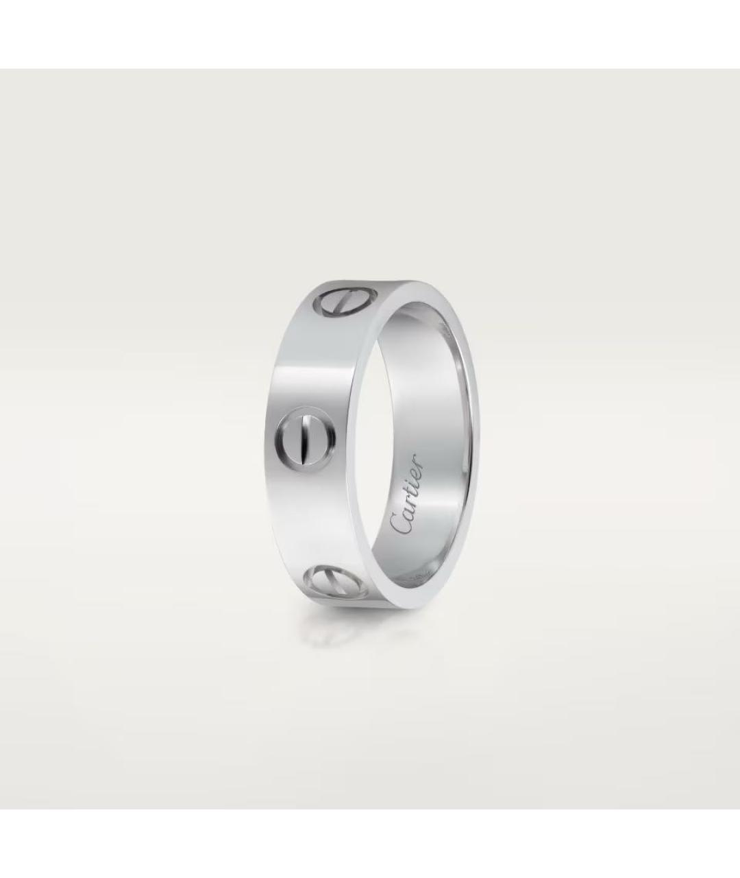 CARTIER Серебряное платиновое кольцо, фото 3