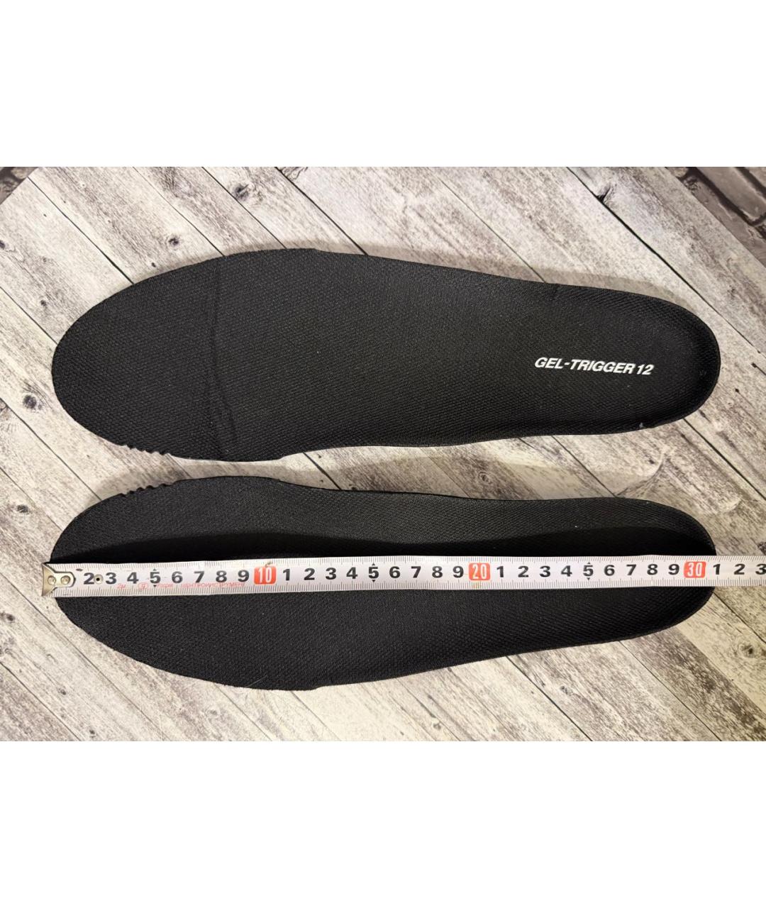 ASICS Черные кожаные низкие кроссовки / кеды, фото 6