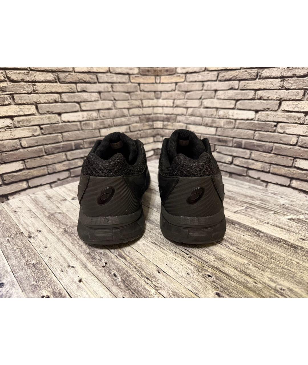 ASICS Черные кожаные низкие кроссовки / кеды, фото 4